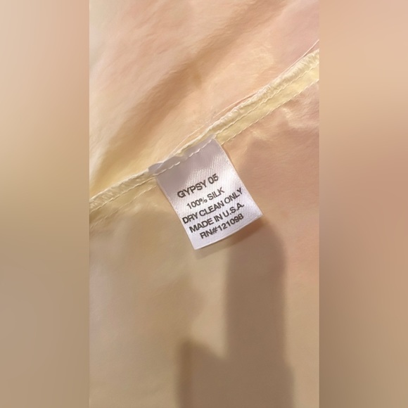 Gypsy 05 100% Silk Pink & Cream Max Dress Medium - Picture 8 of 13